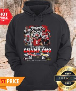 2019 Sugar Bowl Champions Georgia Bulldogs Vs Baylor Bears 26 14 Hoodie