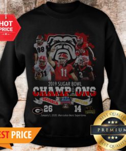 2019 Sugar Bowl Champions Georgia Bulldogs Vs Baylor Bears 26 14 Sweatshirt