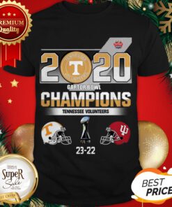 2020 Gator Bowl Champions Tennessee Volunteers Indiana Hoosiers Shirt