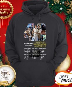 43 Years Of Star Wars 1977 2020 The Rise Of Skywalker All Signed Hoodie