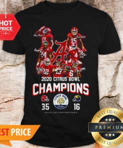 Alabama Crimson Tide 2020 Citrus Bowl Champions Signatures 35 16 Shirt