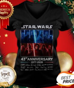 All Autographed Characters Star Wars 43rd Anniversary 1977 2020 V-neck