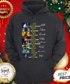 All Autographed Star Wars Luke Skywalker Darth Vader Leia Organa Hoodie