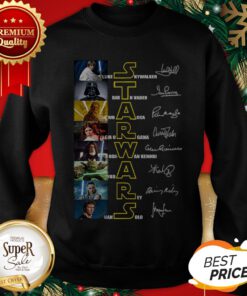 All Autographed Star Wars Luke Skywalker Darth Vader Leia Organa Sweatshirt