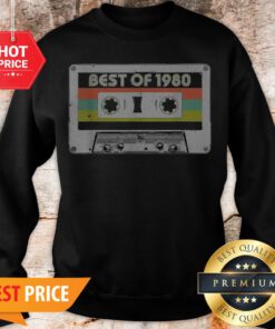 Awesome Best Of 1980 40th Birthday Vintage Cassette Sweatshirt