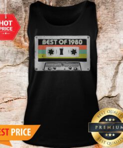 Awesome Best Of 1980 40th Birthday Vintage Cassette Tank Top