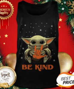 Baby Yoda Hug I Love You Sign Be Kind Star Wars Mandalorian Tank Top