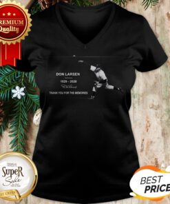Don Larsen 1929 2020 Signature Thank You For The Memories V-neck