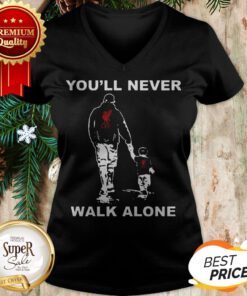 Father And Son You'll Never Walk Alone Liverpool FC V-neck