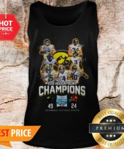Iowa Hawkeyes 2019 Holiday Bowl Champions Signatures 49 24 Tank Top