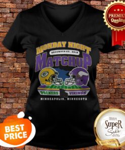 Monday Night December 23 2019 Matchup Packer And Vikings V-neck