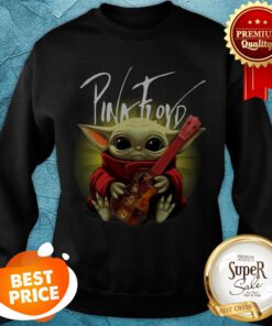 Official Baby Yoda Hug Pink Floyd Guitar Sweatshirt