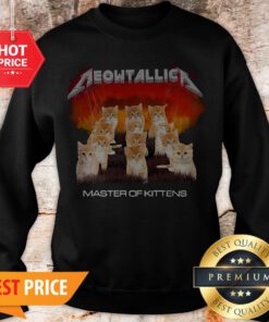 Official Cats Meowtallica Master Of Kittens Sweatshirt