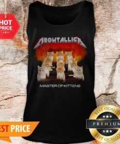 Official Cats Meowtallica Master Of Kittens Tank Top