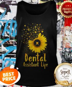 Official Dental Assistant Life Sunflower Tank Top