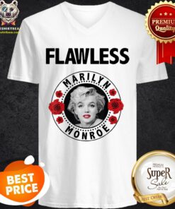 Official Flawless Marilyn Monroe Rose V-neck