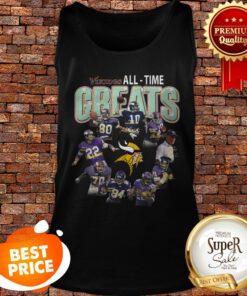Official Minnesota Vikings All-Time Greats Signatures Tank Top
