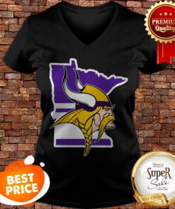 Official Minnesota Vikings Logo V-neck
