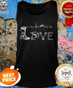 Official Motocross Love Letters With Heartbeat ShirtOfficial Motocross Love Letters With Heartbeat Tank Top