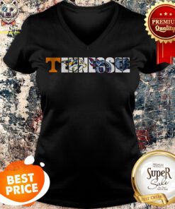 Official Sport Teams Tennessee Volunteer Titans Nashville Predators V-neck