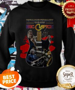 75th Anniversary 1945-2020 Eric Clapton Guitar Signature Sweatshirt