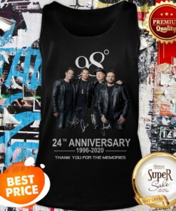 98 Degrees 24th Anniversary 1996-2020 Signatures Thank You For The Memories Tank Top