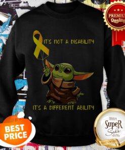 Baby Yoda Breast Cancer It’s Not A Disability Different Abilty Sweatshirt