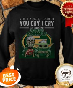 Baby Yoda Jeff Dunham You Laugh I Laugh You Cry Edmonton Eskimos Sweatshirt
