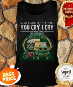 Baby Yoda Jeff Dunham You Laugh I Laugh You Cry Edmonton Eskimos Tank Top