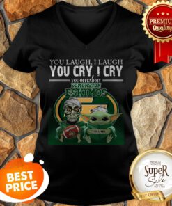 Baby Yoda Jeff Dunham You Laugh I Laugh You Cry Edmonton Eskimos V-neck