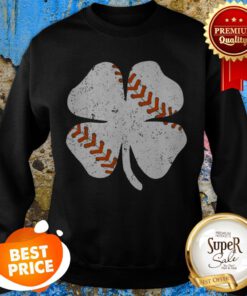 Baseball St Patricks Day Clover Men Catcher Pitcher Shamrock Sweatshirt