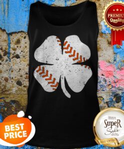 Baseball St Patricks Day Clover Men Catcher Pitcher Shamrock Tank Top