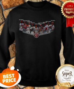 Cincinnati Reds Legend Signatures Ken Griffey Dave Concepcion Sweatshirt