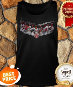 Cincinnati Reds Legend Signatures Ken Griffey Dave Concepcion Tank Top