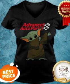Dabbing Baby Yoda Mashup Advance Auto Parts Star Wars V-neck