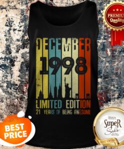 December 1998 Limited Edition 21 Years Of Being Awesome Vintage Tank Top
