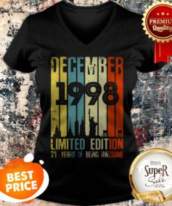 December 1998 Limited Edition 21 Years Of Being Awesome Vintage V-neck