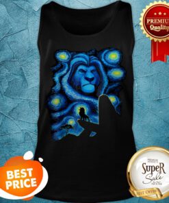 Disney Lion King Mufasa Starry Night Pride Rock Tank Top