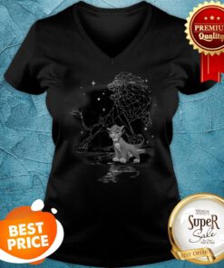 Disney Lion King Young Simba Star Gazing Graphic V-neck
