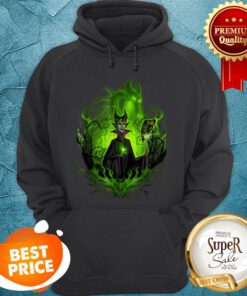 Disney Sleeping Beauty Dark Detailed Maleficent Hoodie