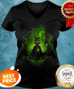 Disney Sleeping Beauty Dark Detailed Maleficent V-neck