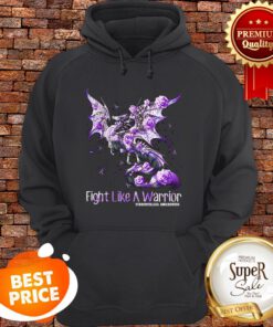 Dragon Fight Like A Warrior Fibromyalgia Awareness Hoodie