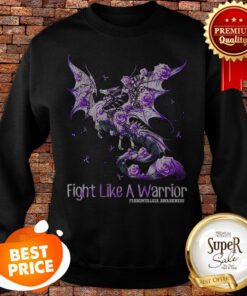 Dragon Fight Like A Warrior Fibromyalgia Awareness Sweatshirt