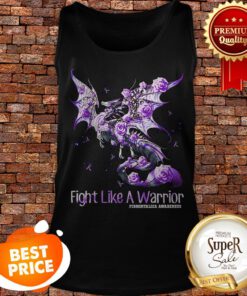 Dragon Fight Like A Warrior Fibromyalgia Awareness Tank Top