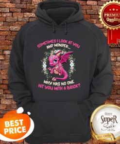 Dragon Sometimes I Look At You And Wonder Why Has No One Hit You Hoodie