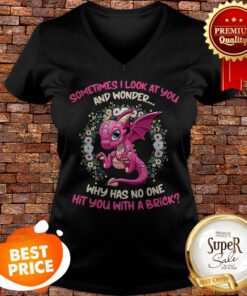 Dragon Sometimes I Look At You And Wonder Why Has No One Hit You V-neck