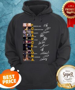 FC Barcelona Signatures Frenkie De Jong Luis Suarez Ivan Rakitic Hoodie