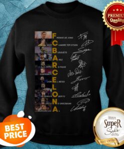FC Barcelona Signatures Frenkie De Jong Luis Suarez Ivan Rakitic Sweatshirt