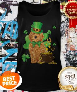 Goldendoodle St. Patrick’s Day Shamrock Dog Lover Tank Top