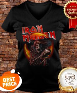 Iron Maiden Rock Heavy Metal Skeletons V-neck